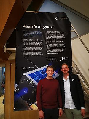 Mag. Christian Fuchs vom Weltraumminsiterium mit Isar Aerospace CEO Daniel Metzler