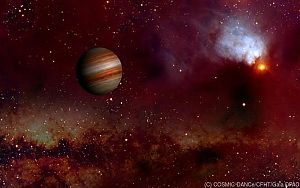 Ein Jupiterähnlicher Planet im Einzelgang in der Galaxie