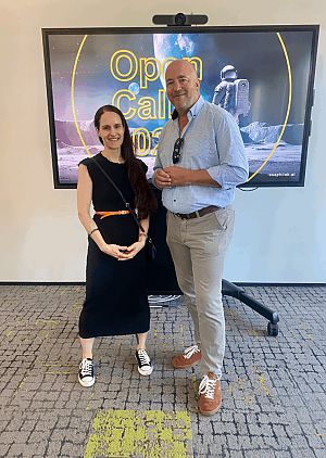 Lilly-Eichinger mit Interviewer