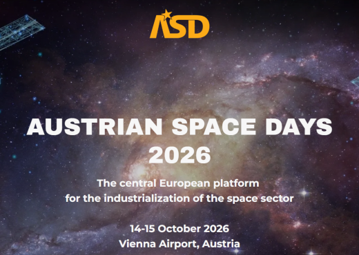 Austrian Space Days 2026 - The central European platform for the industrialization of the space sector. 14-15 October 2026, Vienna Airport, Austria