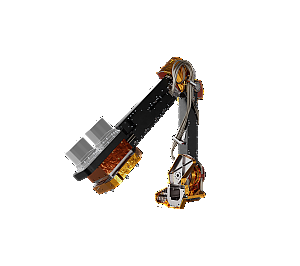 Dreiachsiger Mechanismus von Beyond Gravity in Form eines Roboterarms