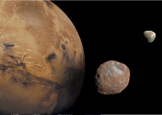 Mars Mond Phobos