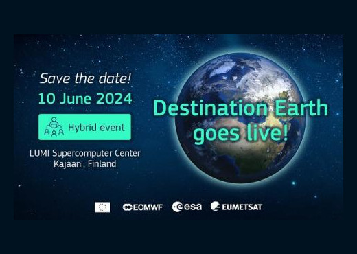 Save the date! Destination Earth goes live! Hybrid event.