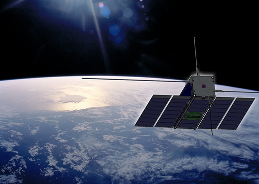 Der ESA Satellit OPS-Sat im All